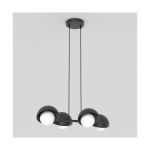 Emibig Pendelleuchte Boom Stahl Schwarz | Geeignet für 4x G9 - Max 8W
