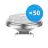 Mehrfachpackung 50x Noxion LED Spot G53 AR111 7.2W 450lm 40D - 918-927 Dim To Warm | Höchste Farbwiedergabe - Dimmbar - Ersatz Für 50W