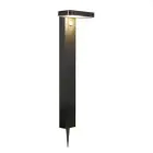 Nordlux Solar Gartenbeleuchtung Rica Quadrat Rostfreier Stahl Schwarz 4.5W 380lm - 830 Warmweiß |Bewegungs- und Lichtsensor