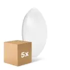 Mehrfachpackung 5x Ledvance Surface Rund 400 24W 830 1920lm Weiß IP44 | Warmweiß