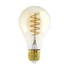 Eglo LED E27 Birne Messing Fadenlampe 7W 700lm - 820-830 Abstimmbares Weiß | Dimmbar - Ersatz Für 60W